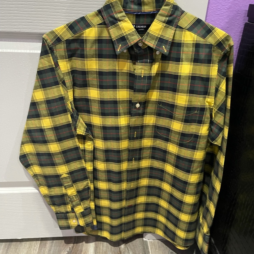 Cremieux classics long sleeve yellow shirt